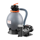 16 in Sand Filter Pump for Above Ground Swimming Pools 3/4 HP 3500 GPH Flow Rate